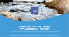 Desktop Screenshot of ep-anlagenbau.de