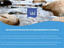 Tablet Screenshot of ep-anlagenbau.de